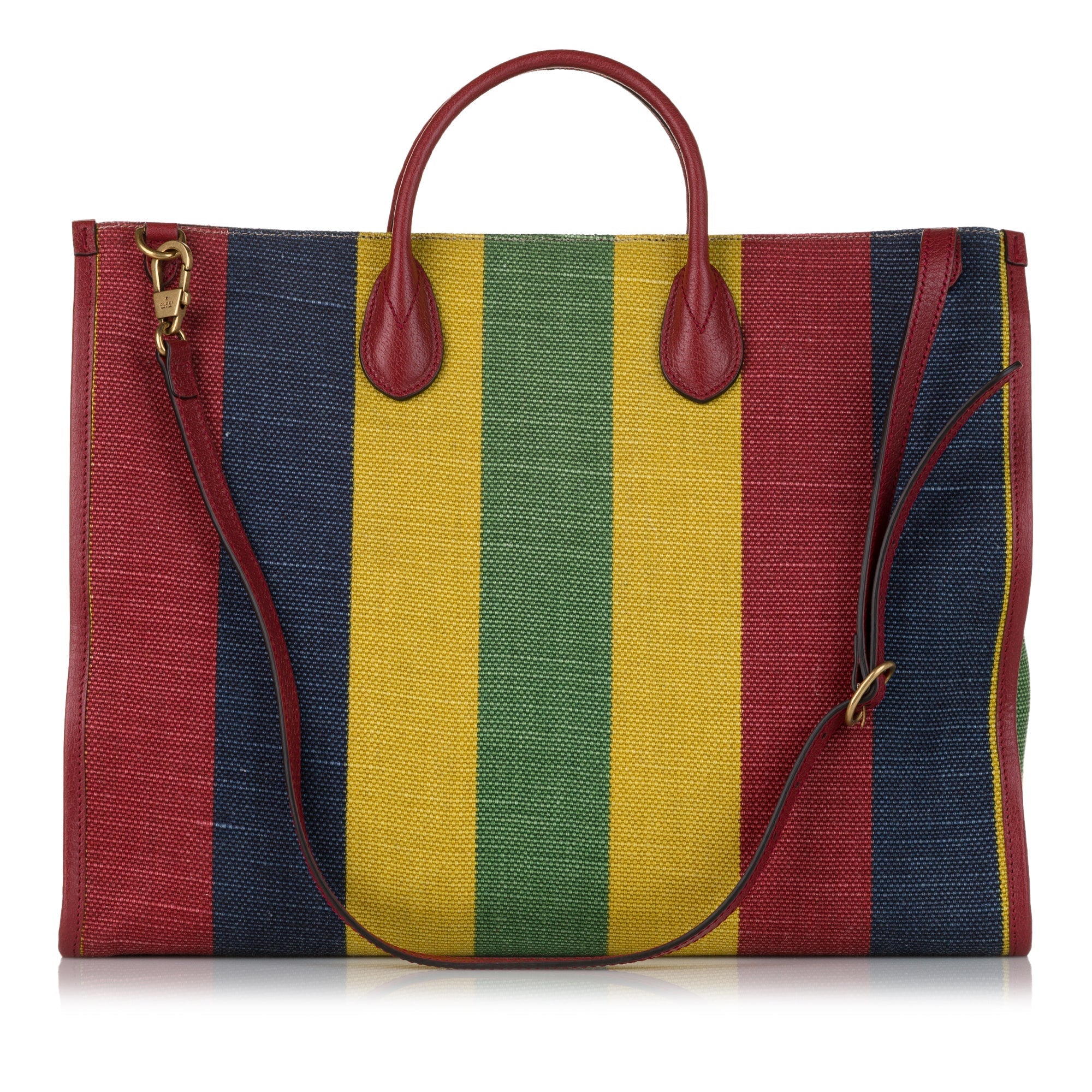 Gucci Baiadera Shopper Stripe Canvas