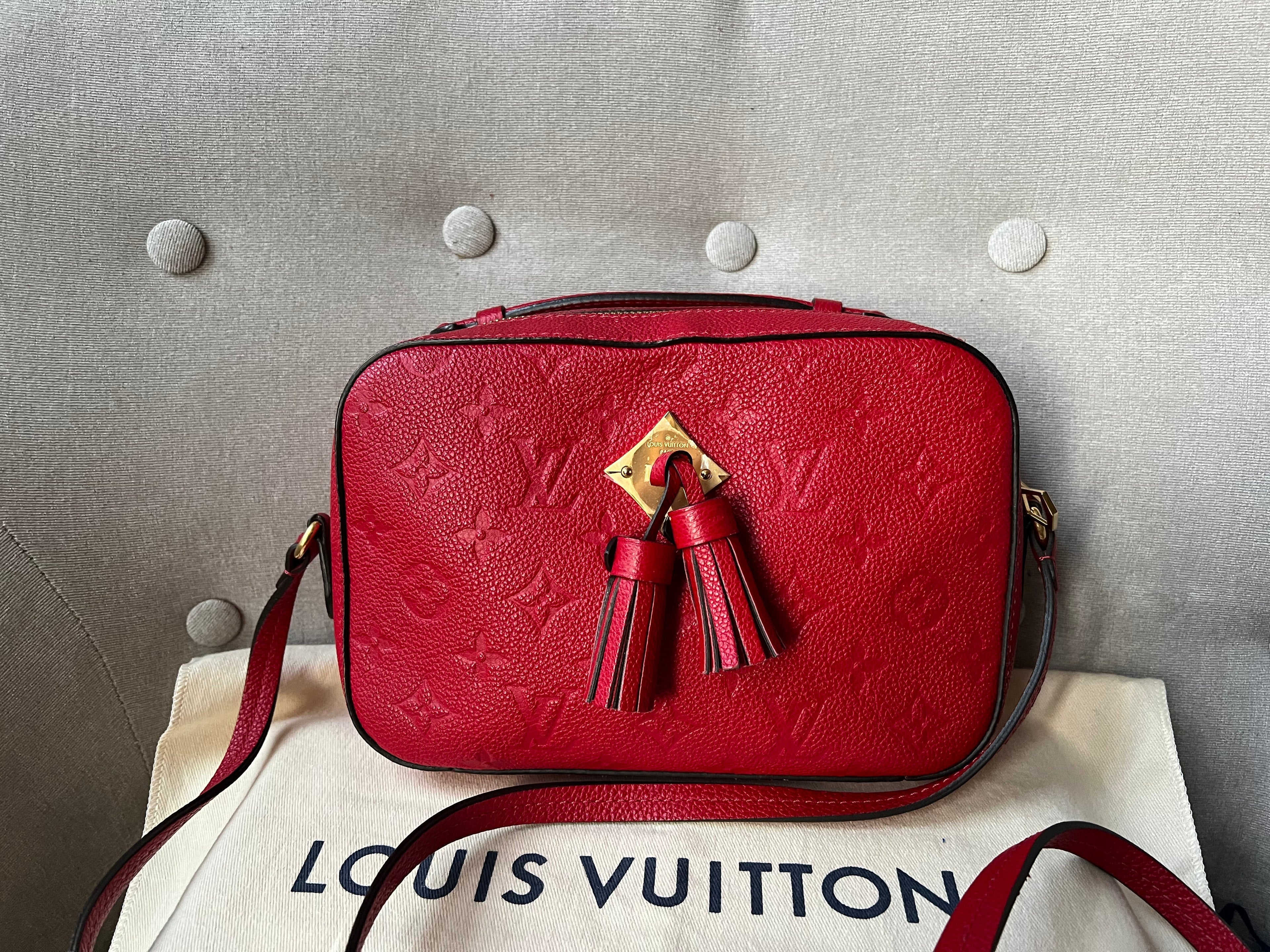 Louis Vuitton Saintonge Red Empreinte (RRP £1520)