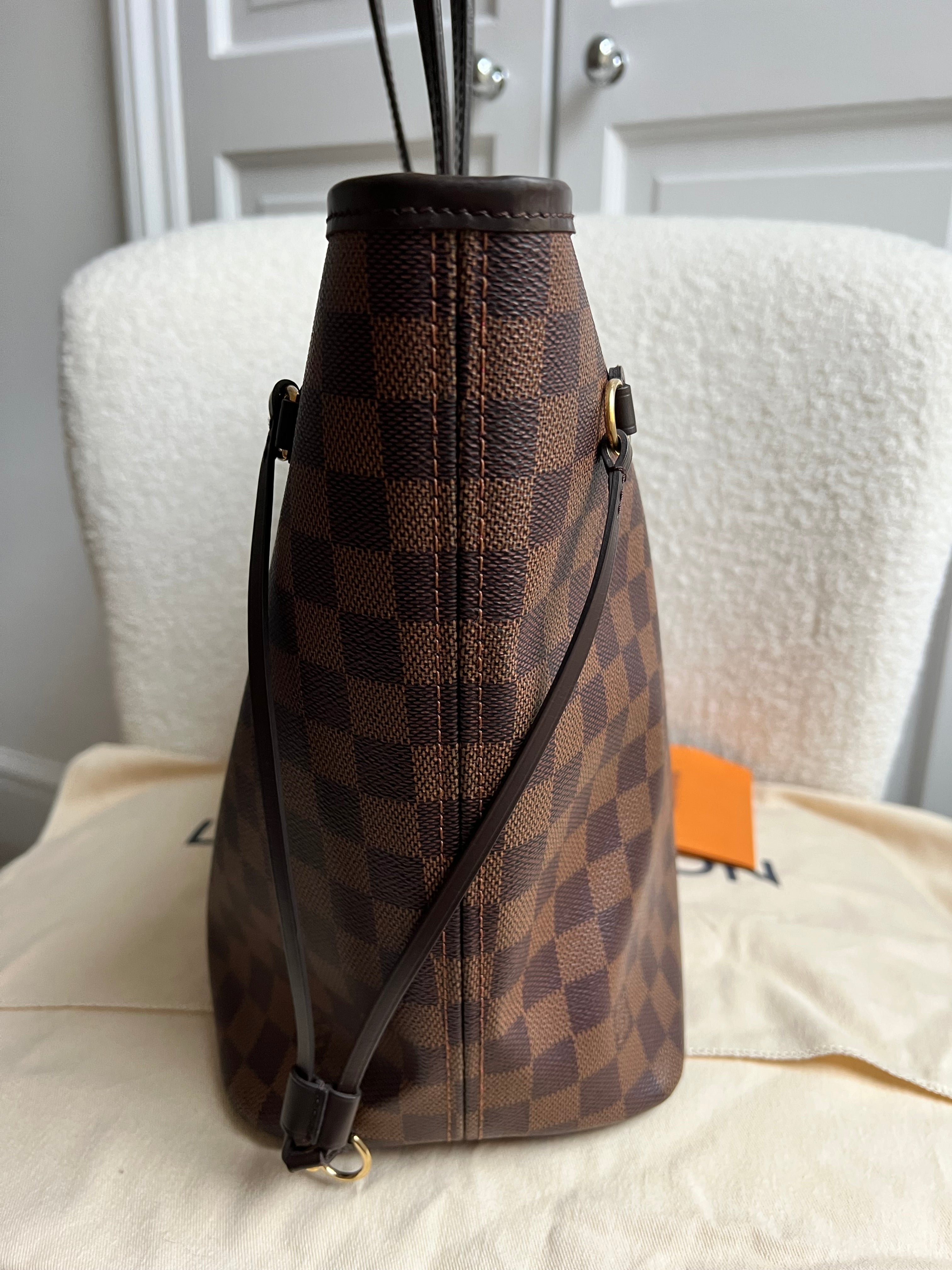 Louis Vuitton Neverfull MM Damier Ebene Cherry Interior (RRP £1,410)