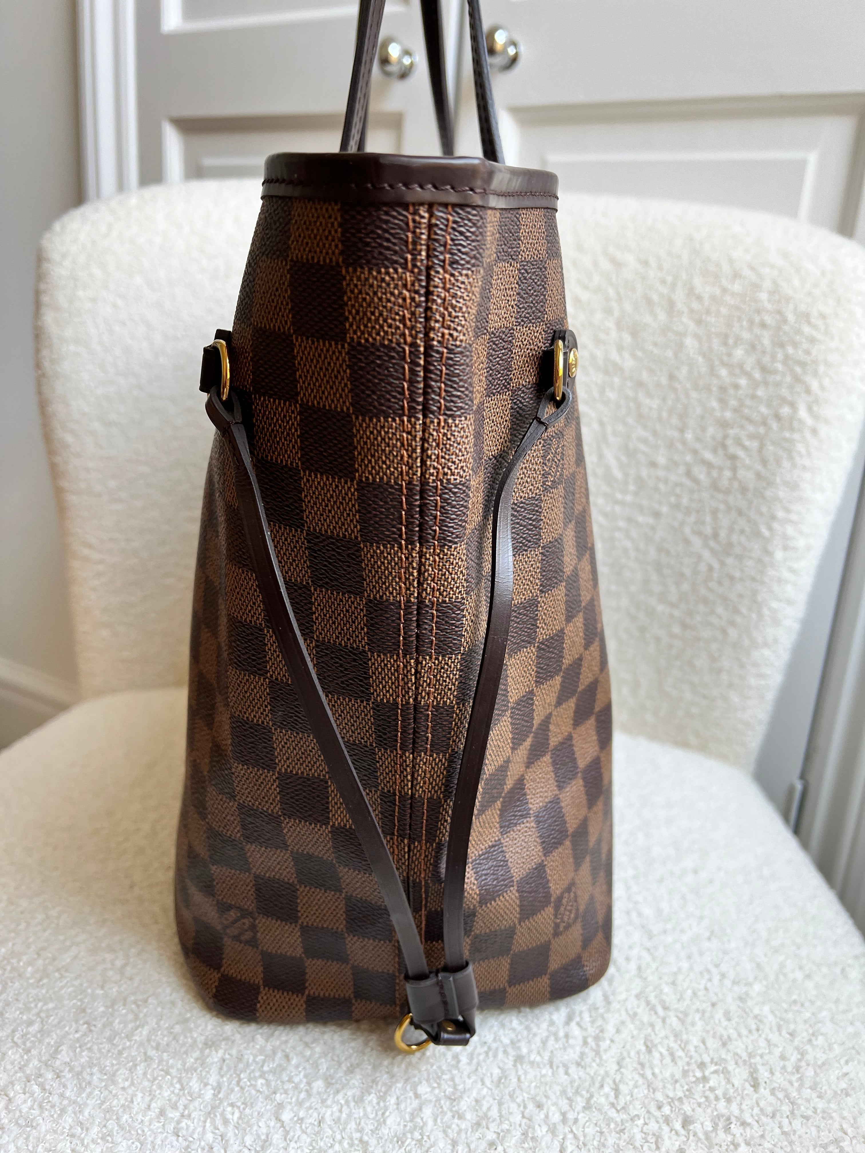 Louis Vuitton Neverfull MM Damier Ebene Rose Ballerine (RRP £1410)
