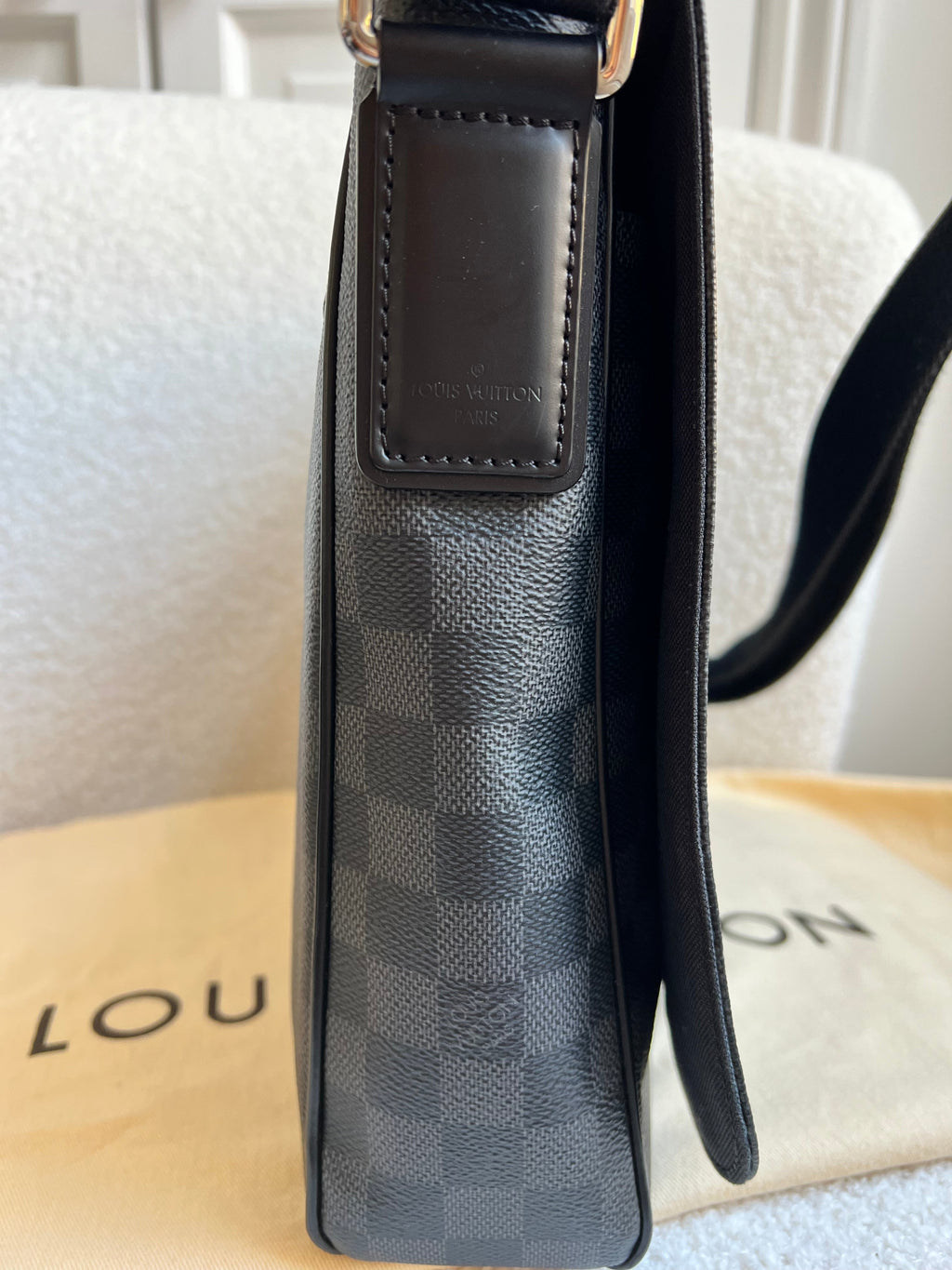 Louis Vuitton PM District Messenger Bag Damier Graphite