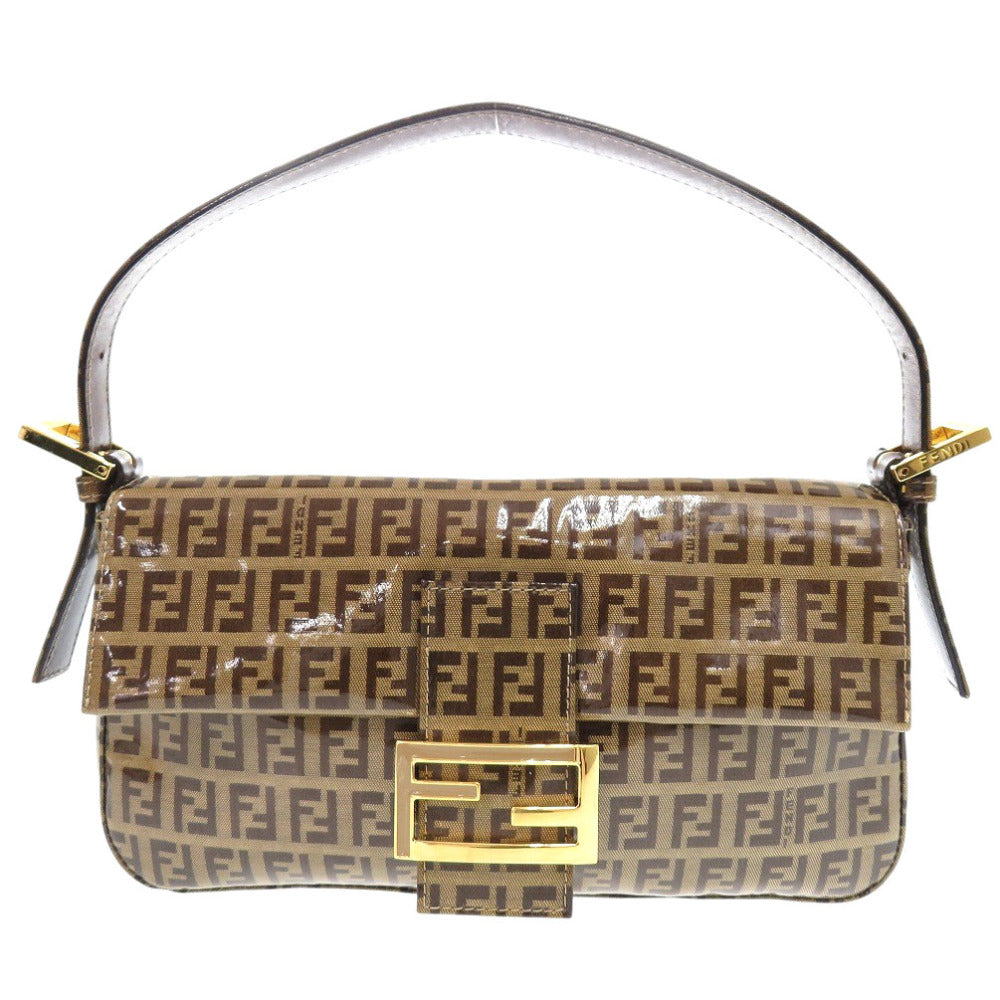 FENDI Handbag 2408264 Coated canvas Brown Zucchino Mamma Bucket