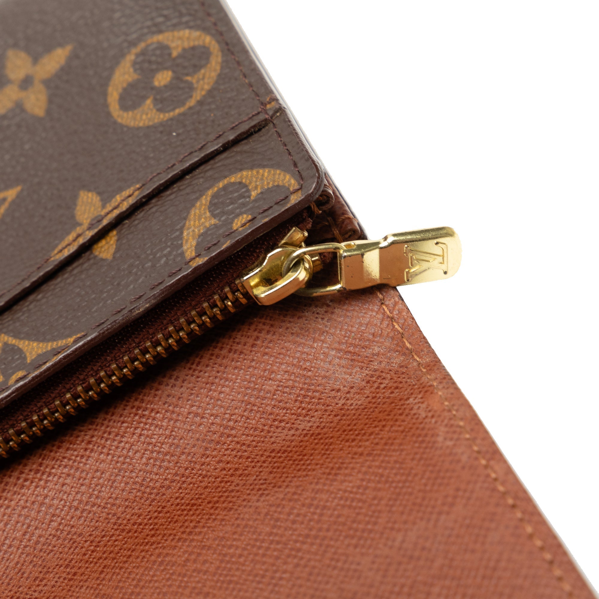 Brown Louis Vuitton Monogram Sarah Long Wallet