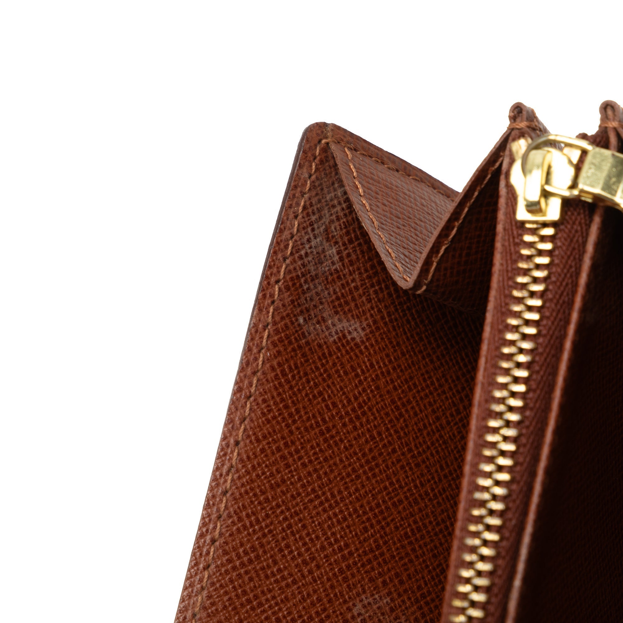 Brown Louis Vuitton Monogram Sarah Long Wallet