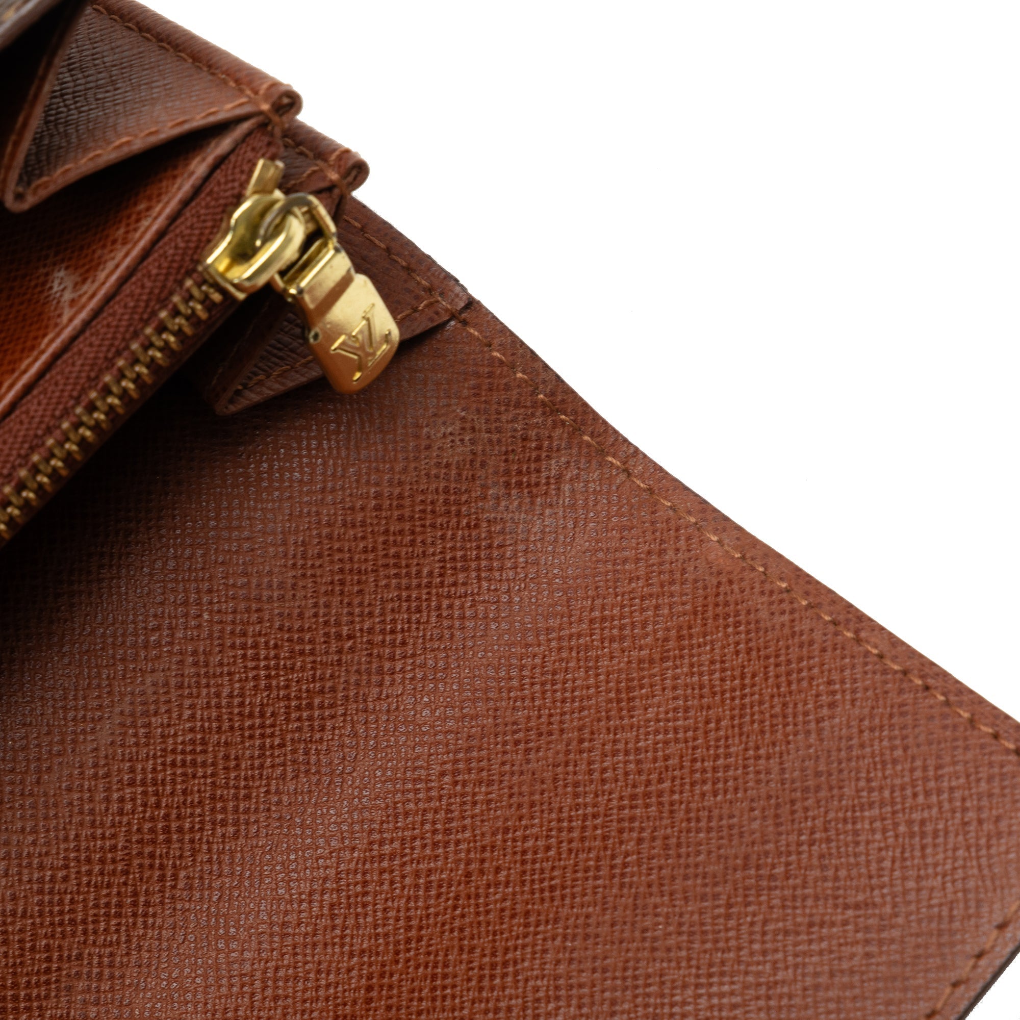 Brown Louis Vuitton Monogram Sarah Long Wallet