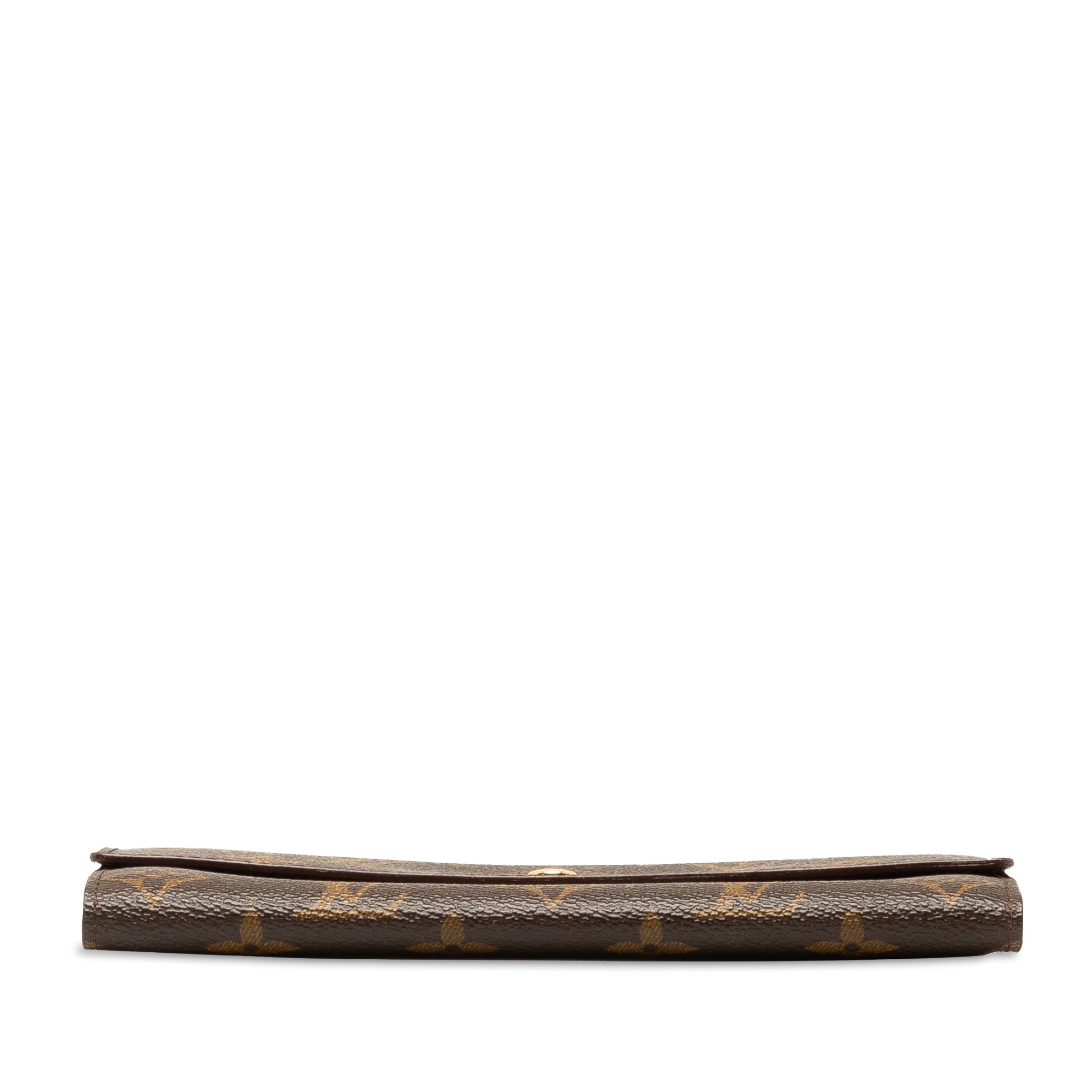 Brown Louis Vuitton Monogram Sarah Long Wallet