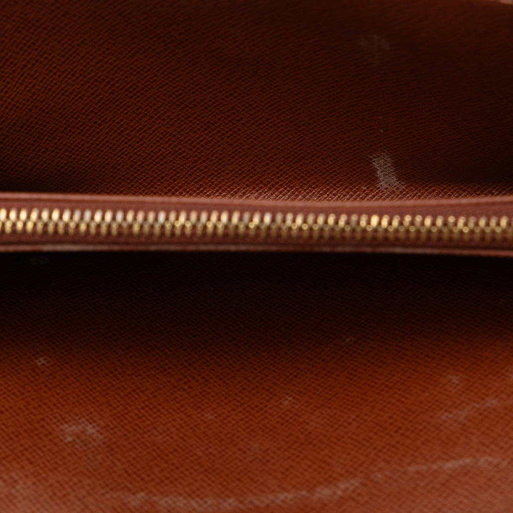 Brown Louis Vuitton Monogram Sarah Long Wallet