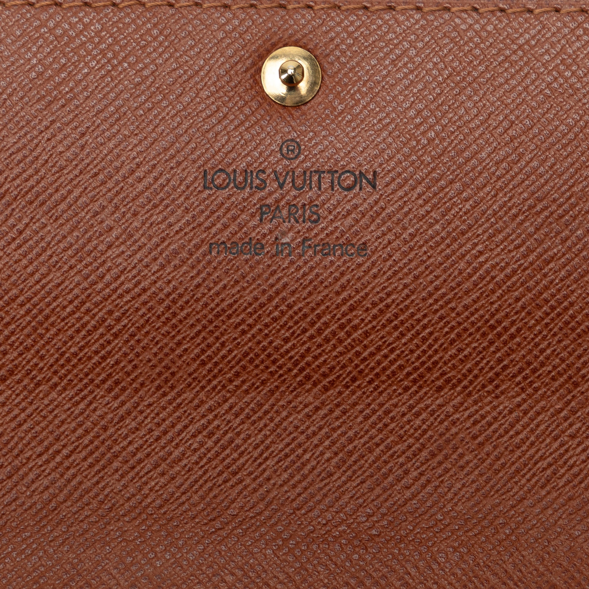 Brown Louis Vuitton Monogram Sarah Long Wallet