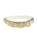 FENDI belt 8C0662 Leather, Metal white 65/26