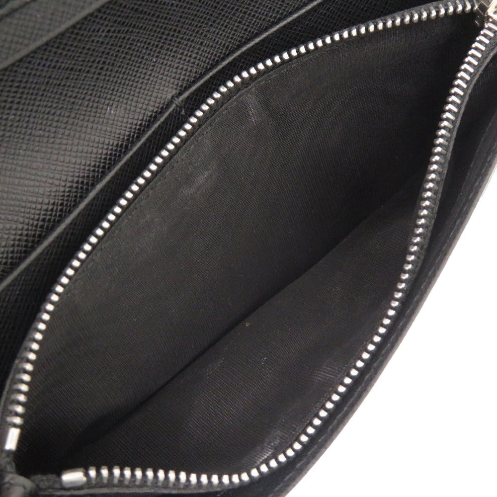 PRADA Long Wallet Purse 2MV836 leather black