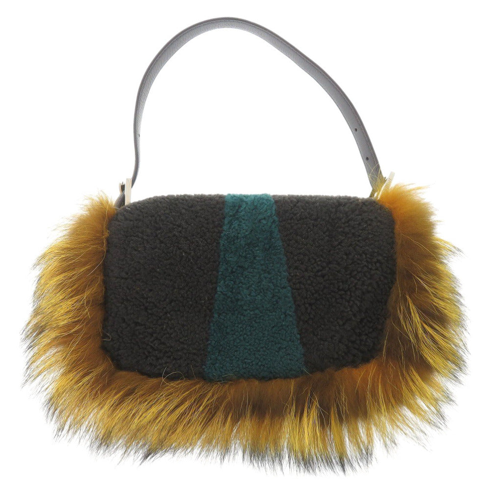 FENDI Handbag 8BR600 Fox, Mouton yellow