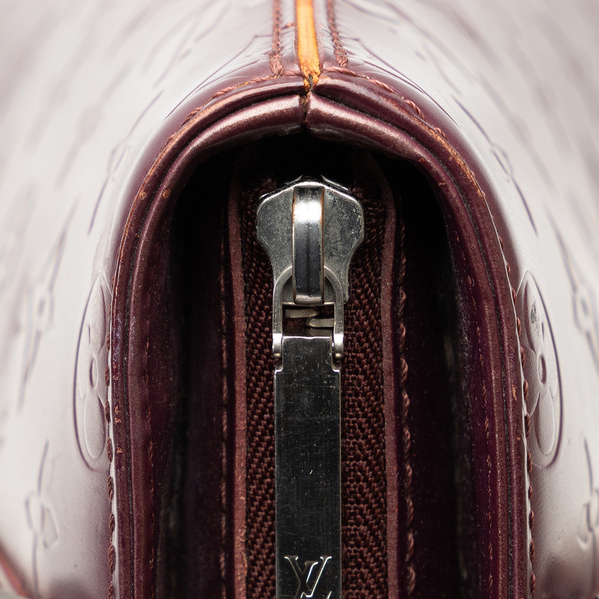 Red Louis Vuitton Monogram Mat Stockton Tote Bag