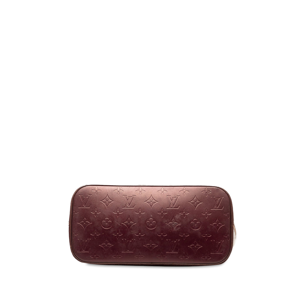 Red Louis Vuitton Monogram Mat Stockton Tote Bag