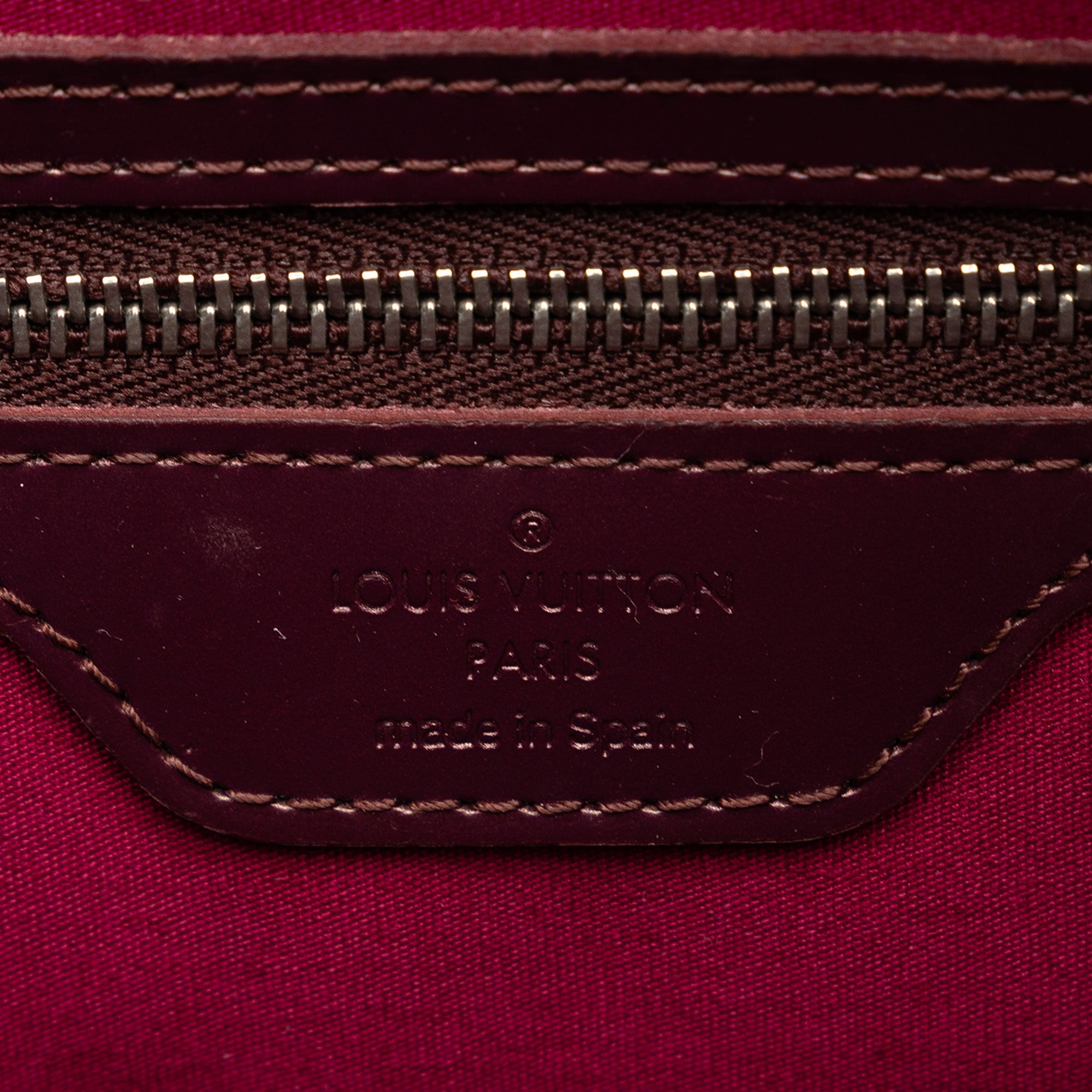 Red Louis Vuitton Monogram Mat Stockton Tote Bag