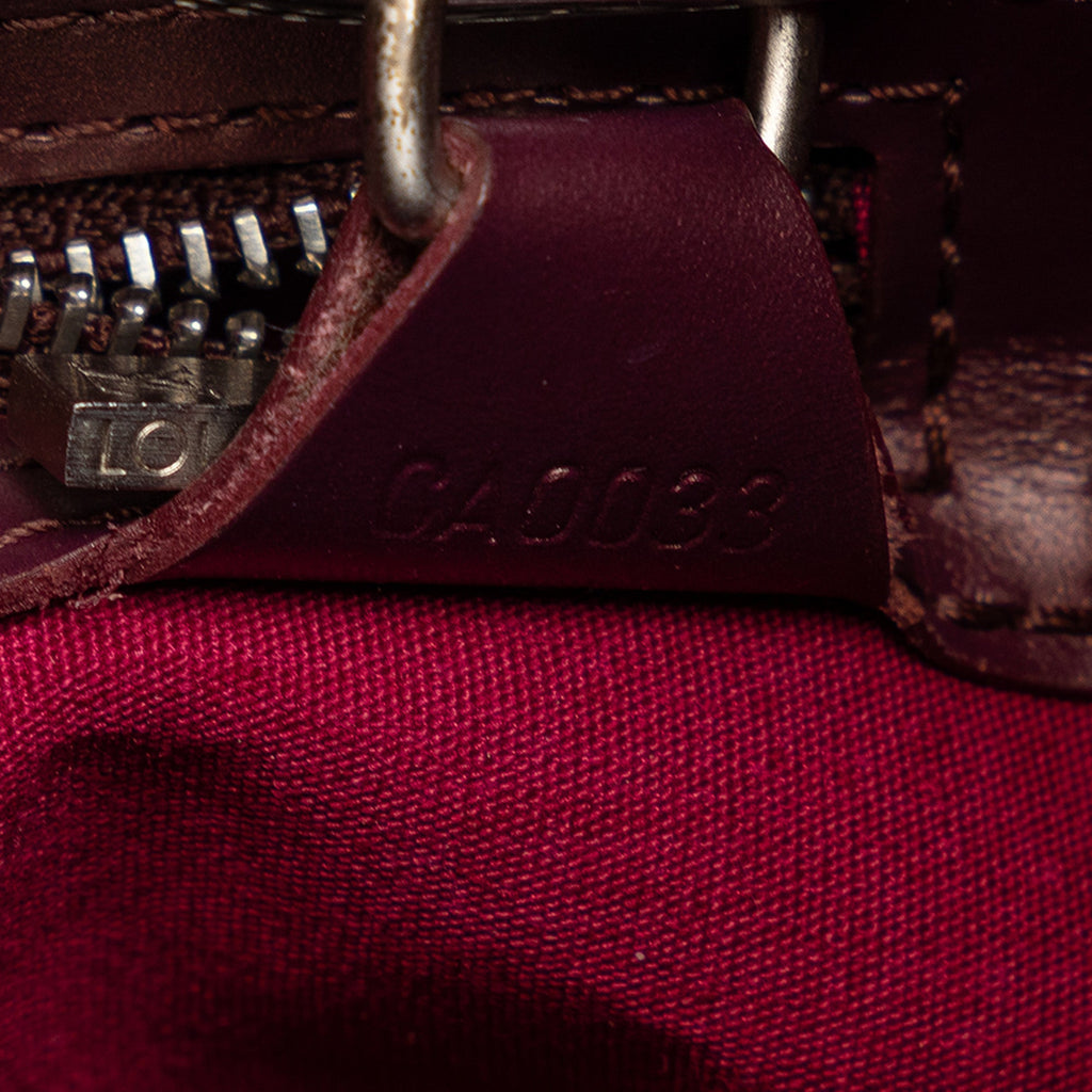 Red Louis Vuitton Monogram Mat Stockton Tote Bag