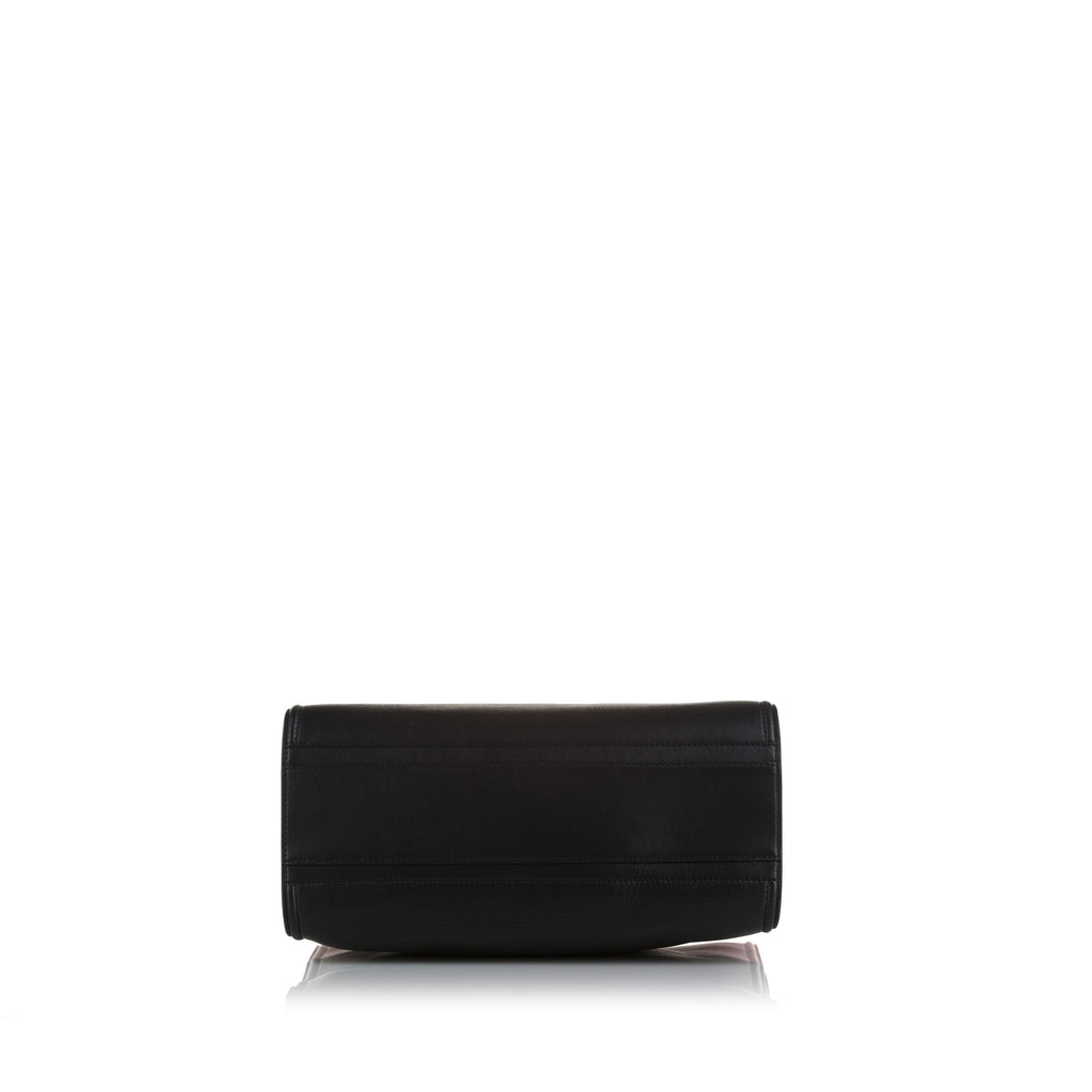 Black Alexander McQueen The Tall Story Bicolor Tote