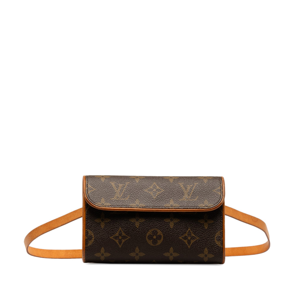 Brown Louis Vuitton Monogram Pochette Florentine Belt Bag