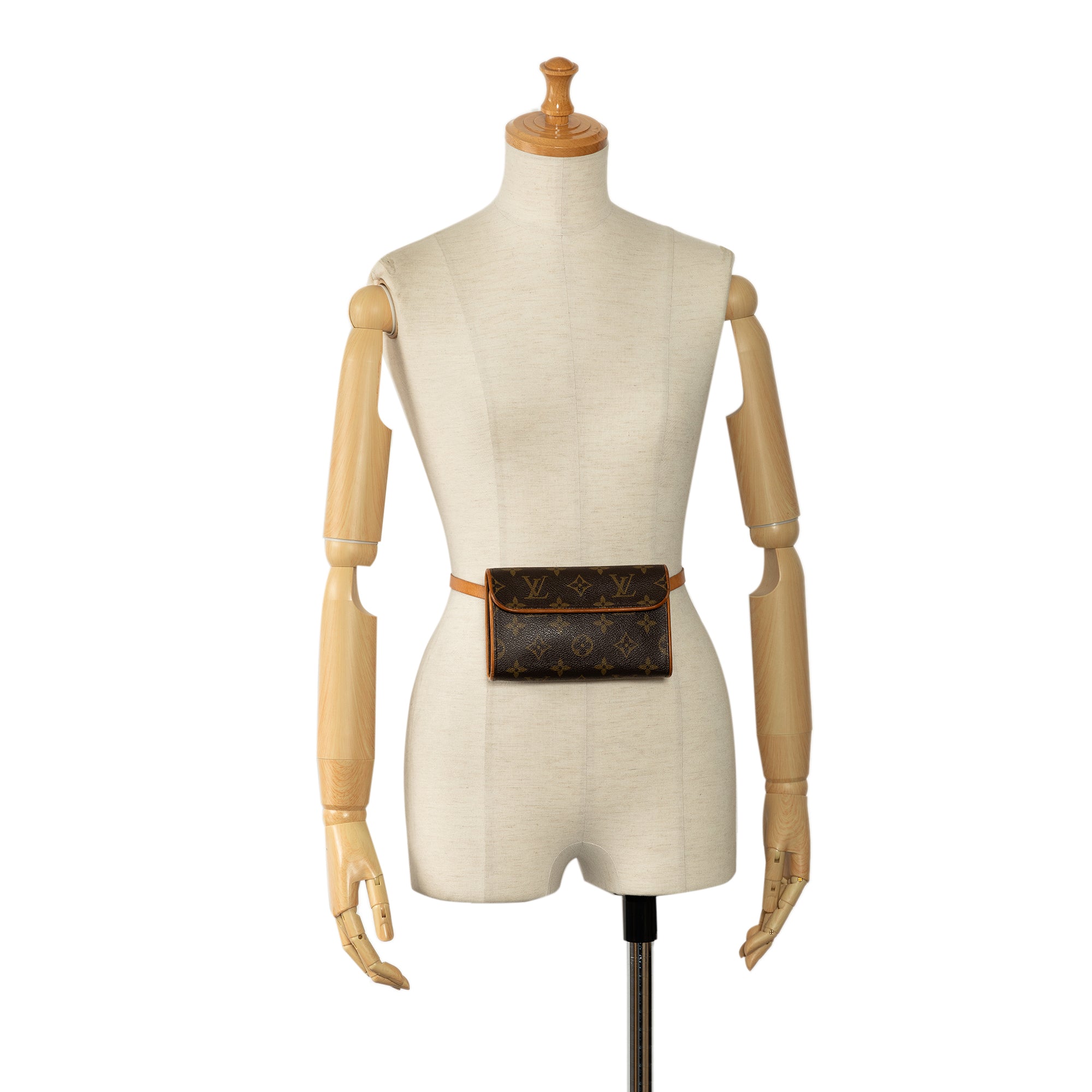 Brown Louis Vuitton Monogram Pochette Florentine Belt Bag