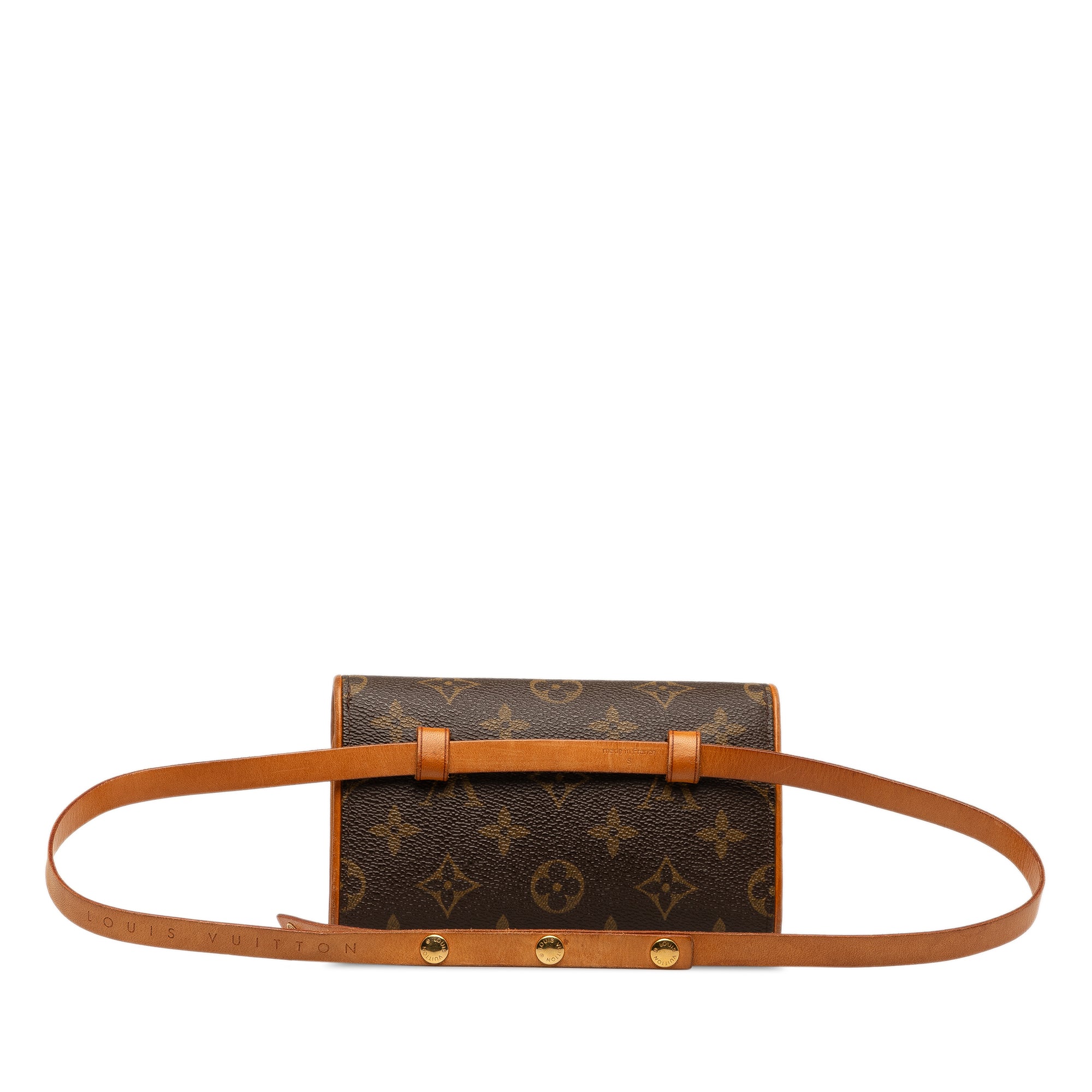 Brown Louis Vuitton Monogram Pochette Florentine Belt Bag