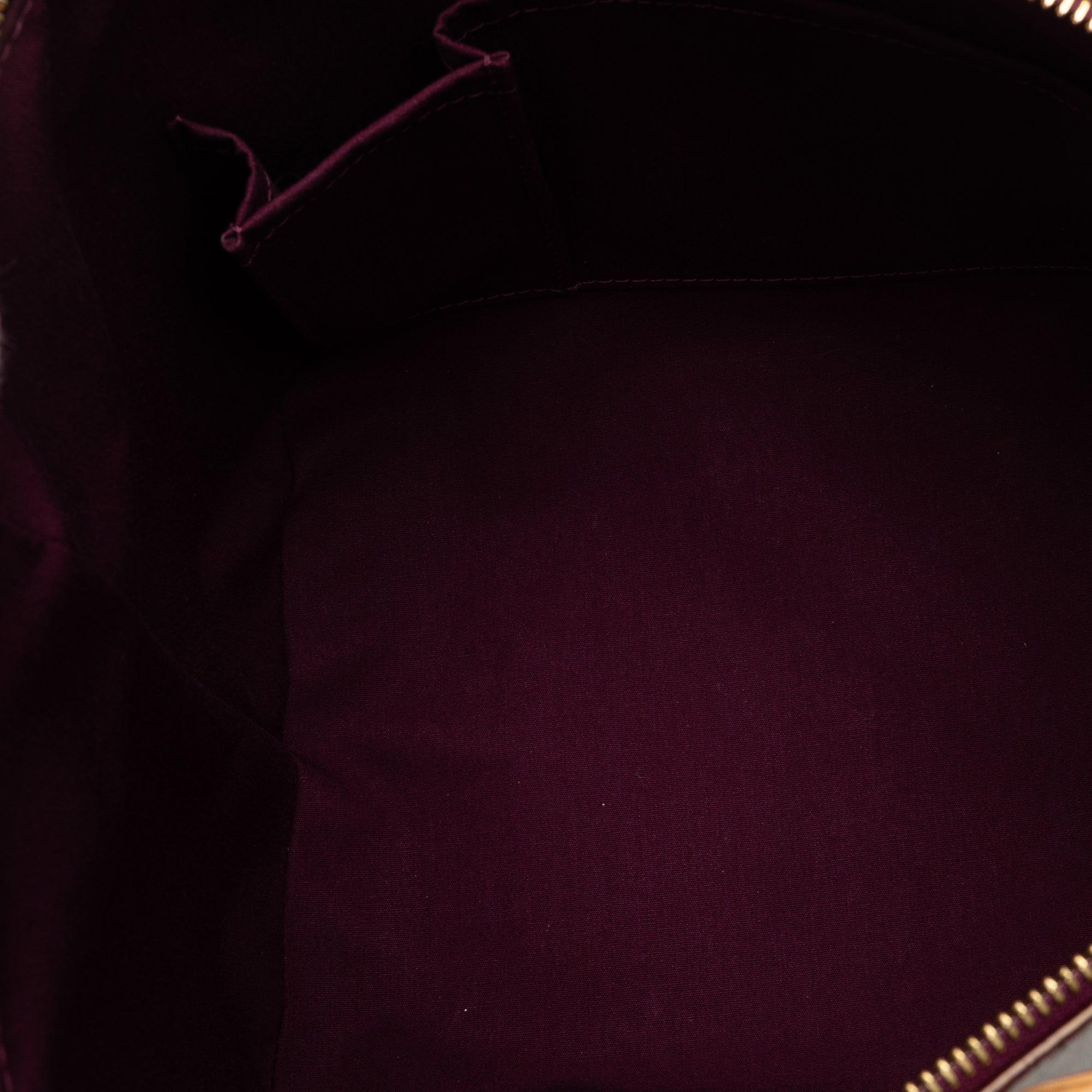 Burgundy Louis Vuitton Monogram Vernis Bellevue PM Handbag