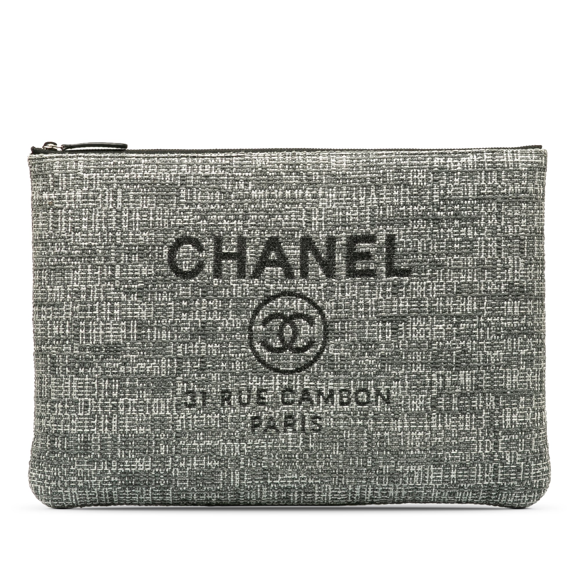 Chanel Deauville O'Case Grey Canvas