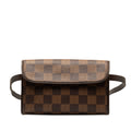 Brown Louis Vuitton Damier Ebene Pochette Florentine Belt Bag