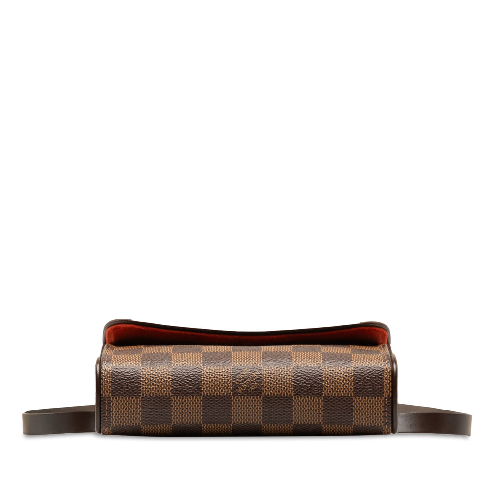 Brown Louis Vuitton Damier Ebene Pochette Florentine Belt Bag
