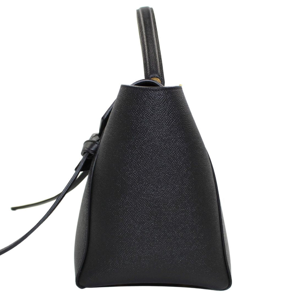 Celine Grained Calfskin Micro Belt Bag Black
