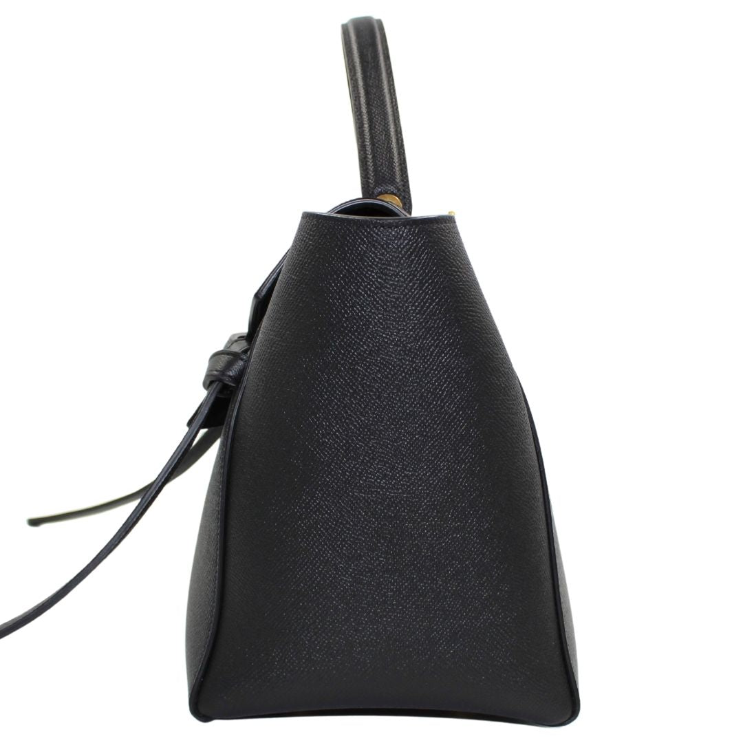 Celine Grained Calfskin Micro Belt Bag Black