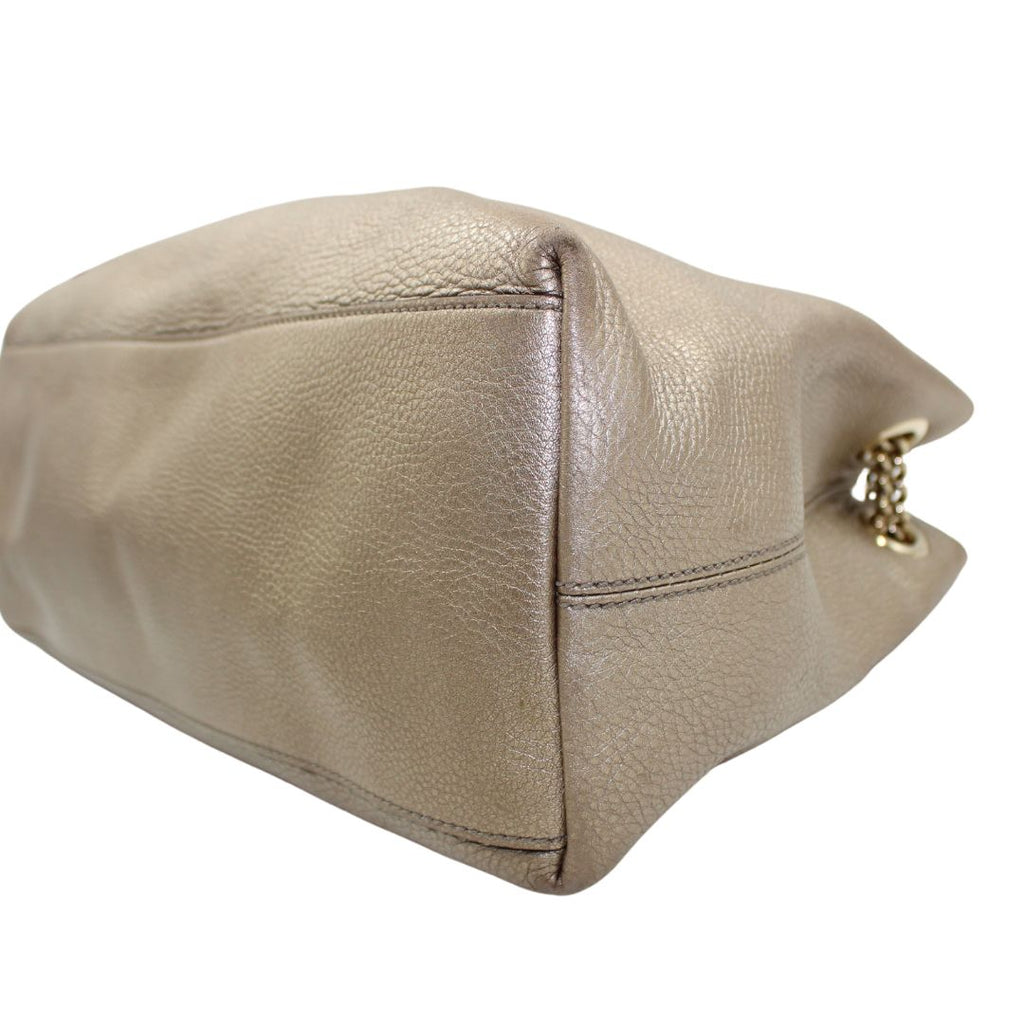 Gucci Pebbled Calfskin Medium Soho Chain Shoulder Bag