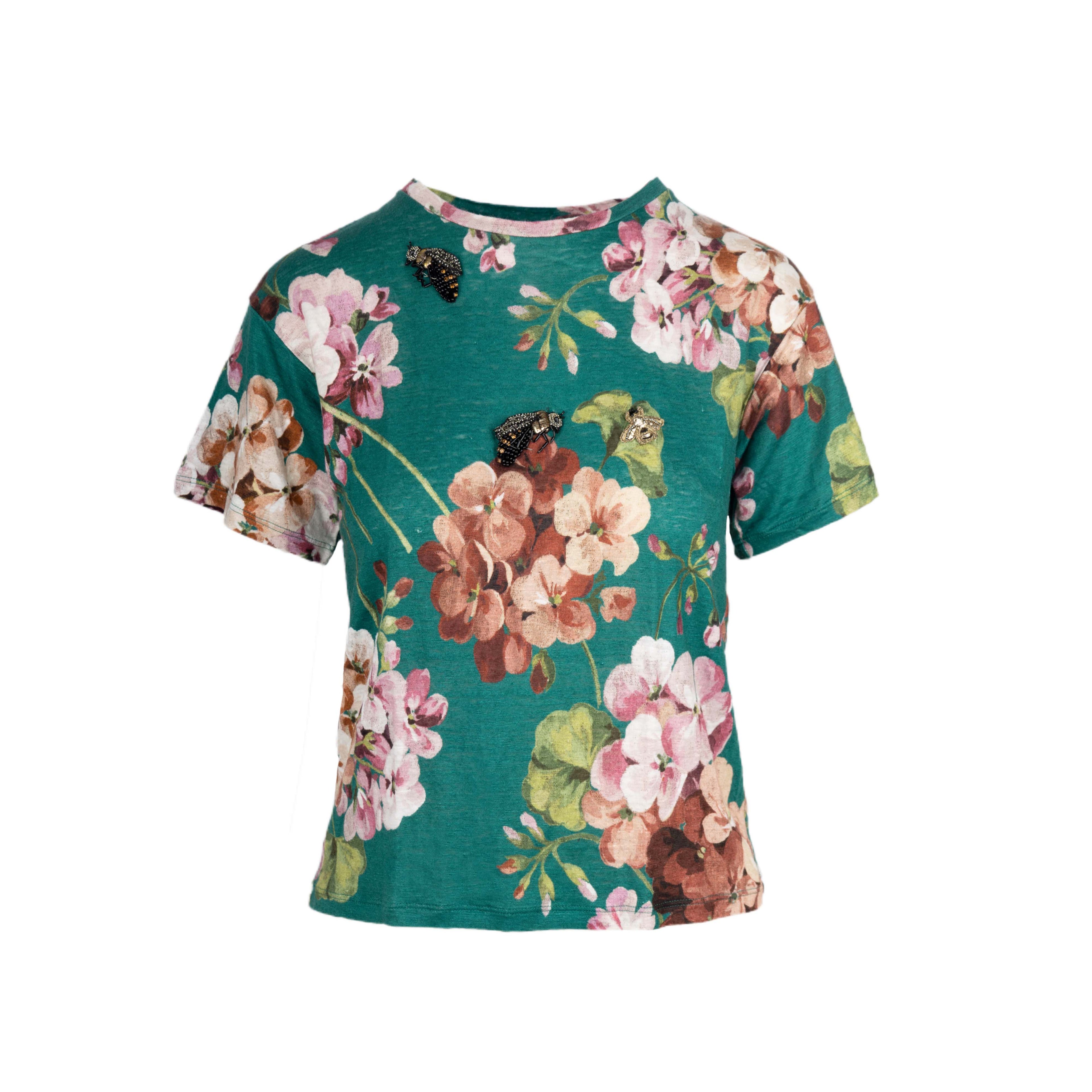 Gucci Blooms Embelished T-shirt - '10s