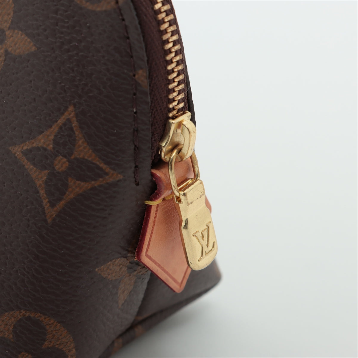 Louis Vuitton Monogram Pochette Cosmetic Brown Pouch