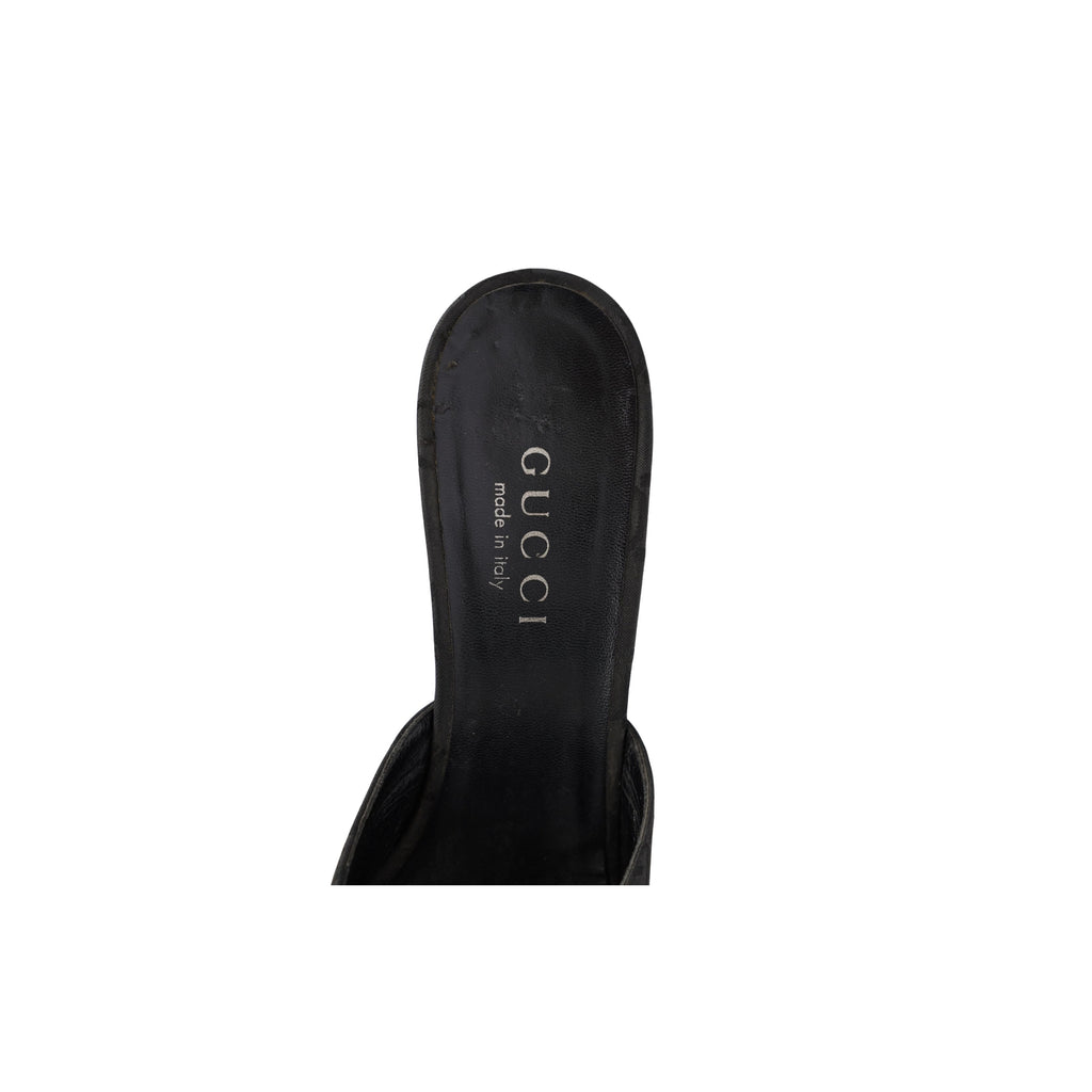 Gucci Monogram Canvas Heel Sandals - '00s
