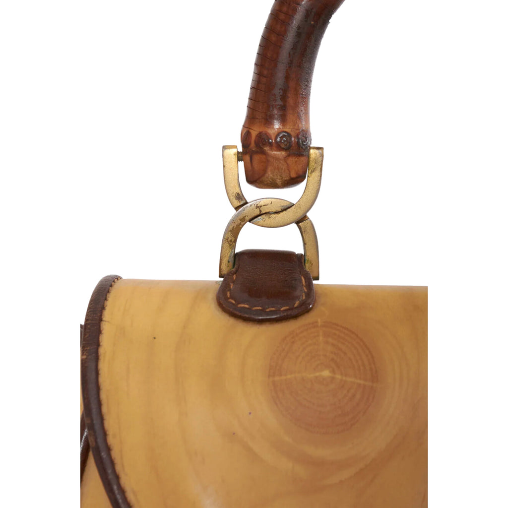 Gucci handbag with bamboo handle - '90s