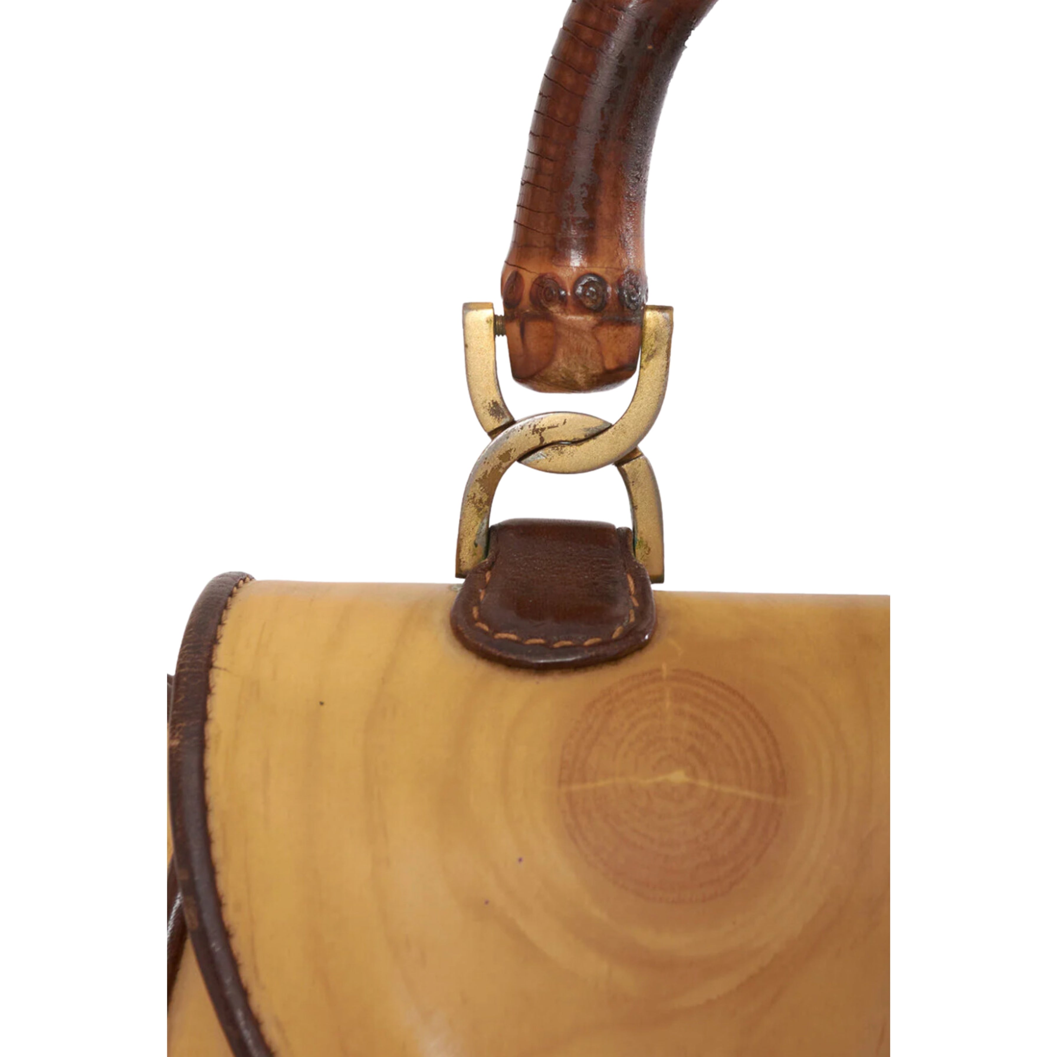 Gucci handbag with bamboo handle - '90s