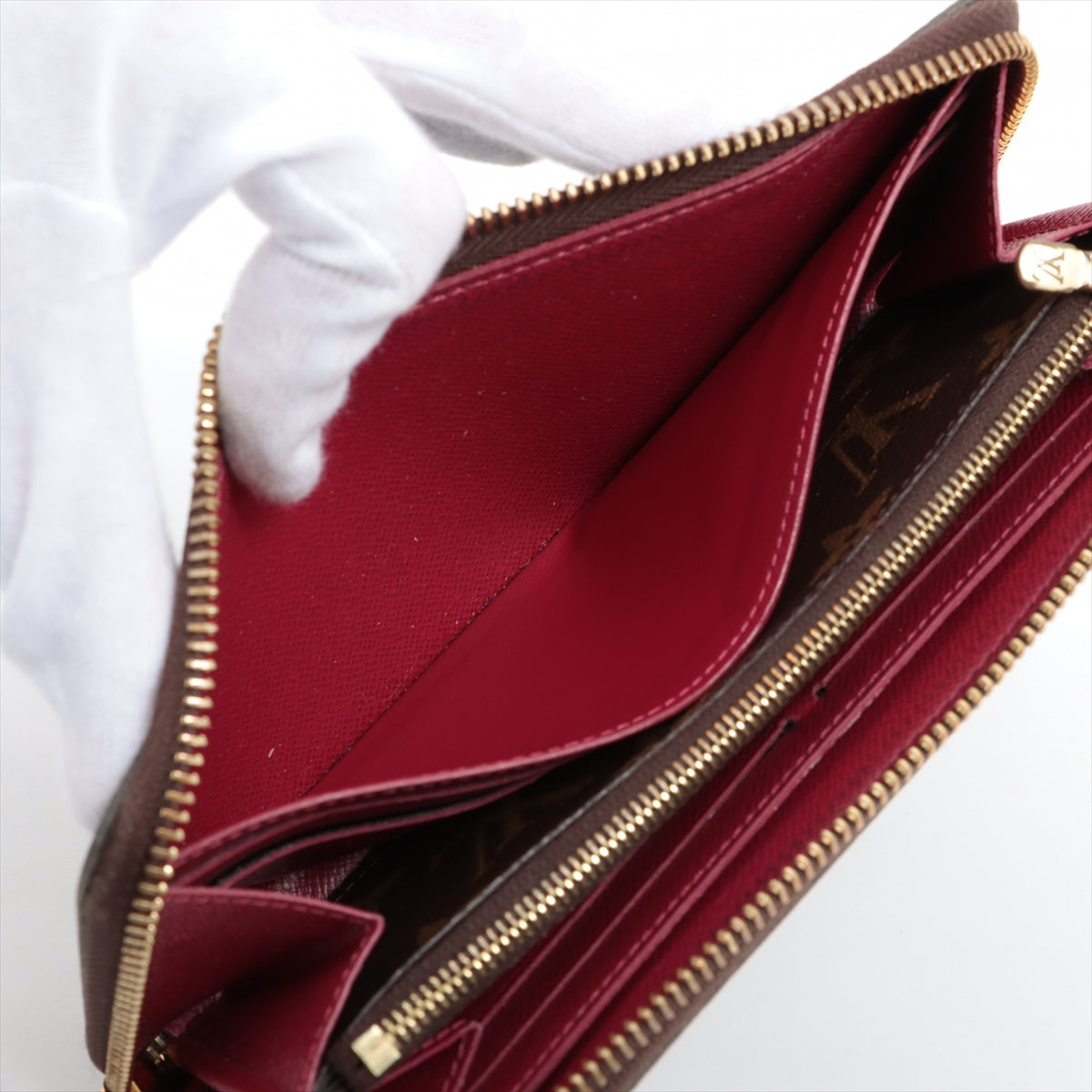 Louis Vuitton Monogram Clemence Long Wallet Fuschia