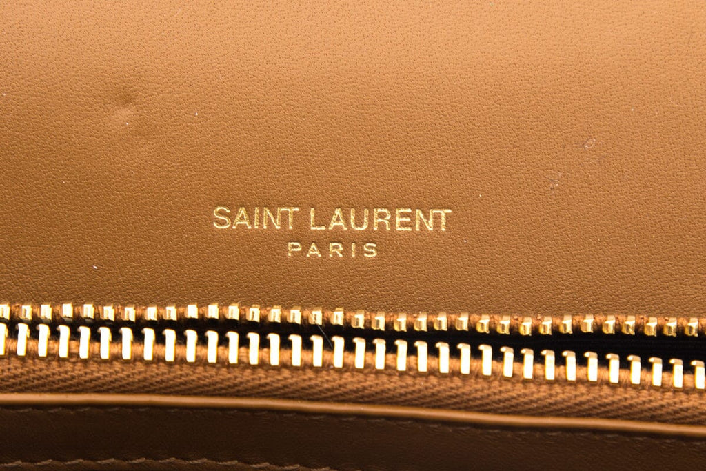 Saint Laurent Camel Medium College Handbag