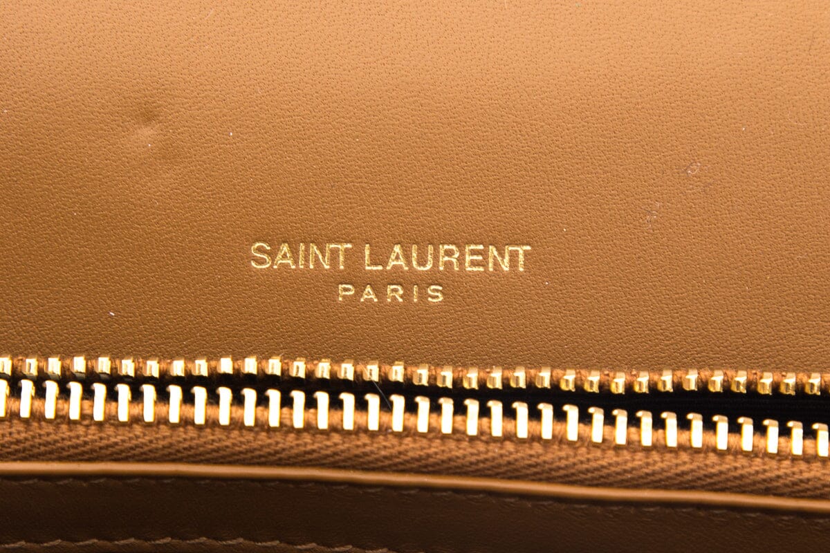 Saint Laurent Camel Medium College Handbag