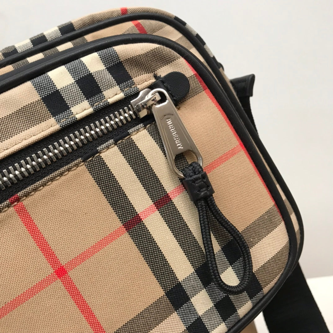 GLAMI Vintage Check And Crossbody Bag For Men, Bags 8.6in/22cm