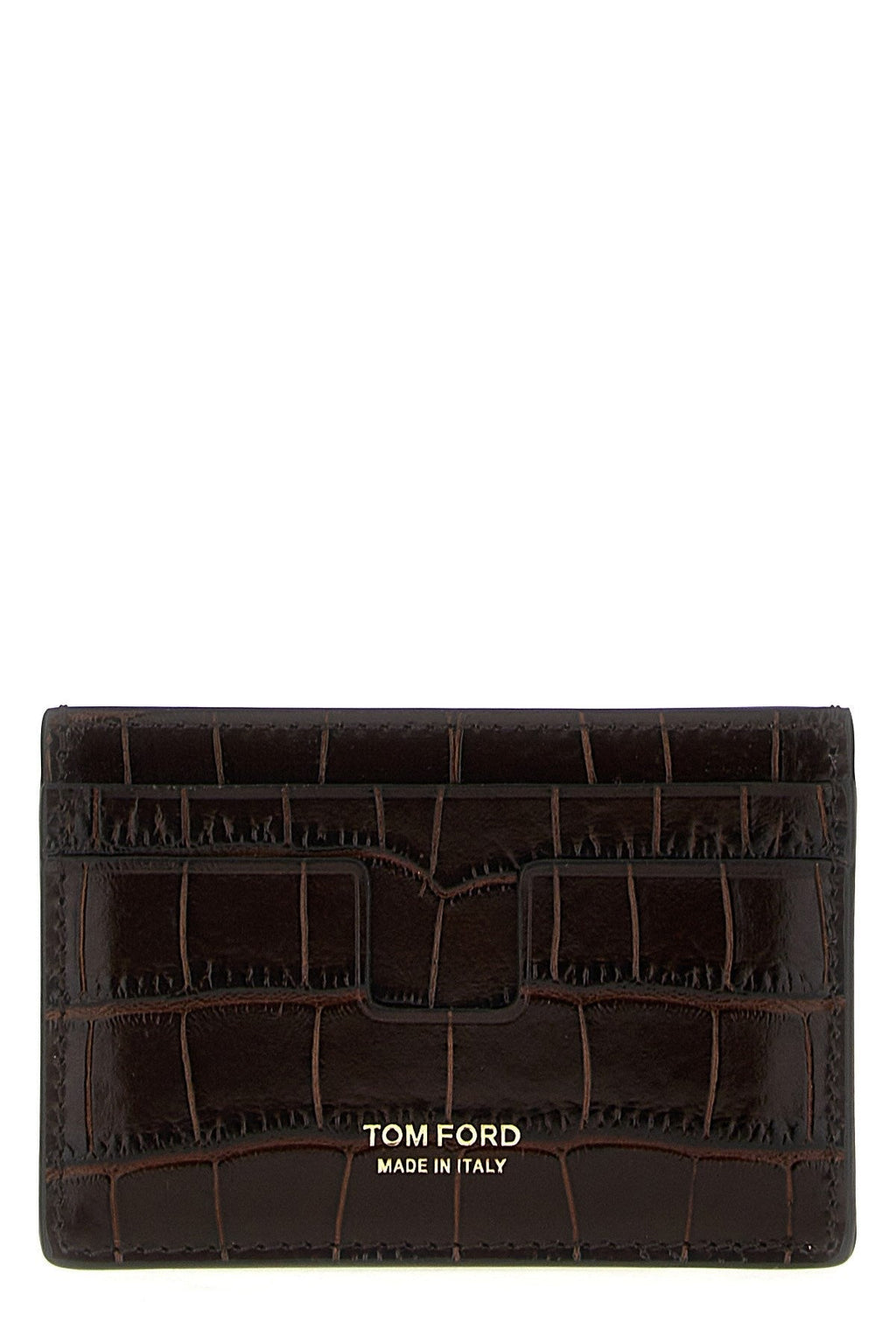 Tom Ford Men Croc Print Card Holder