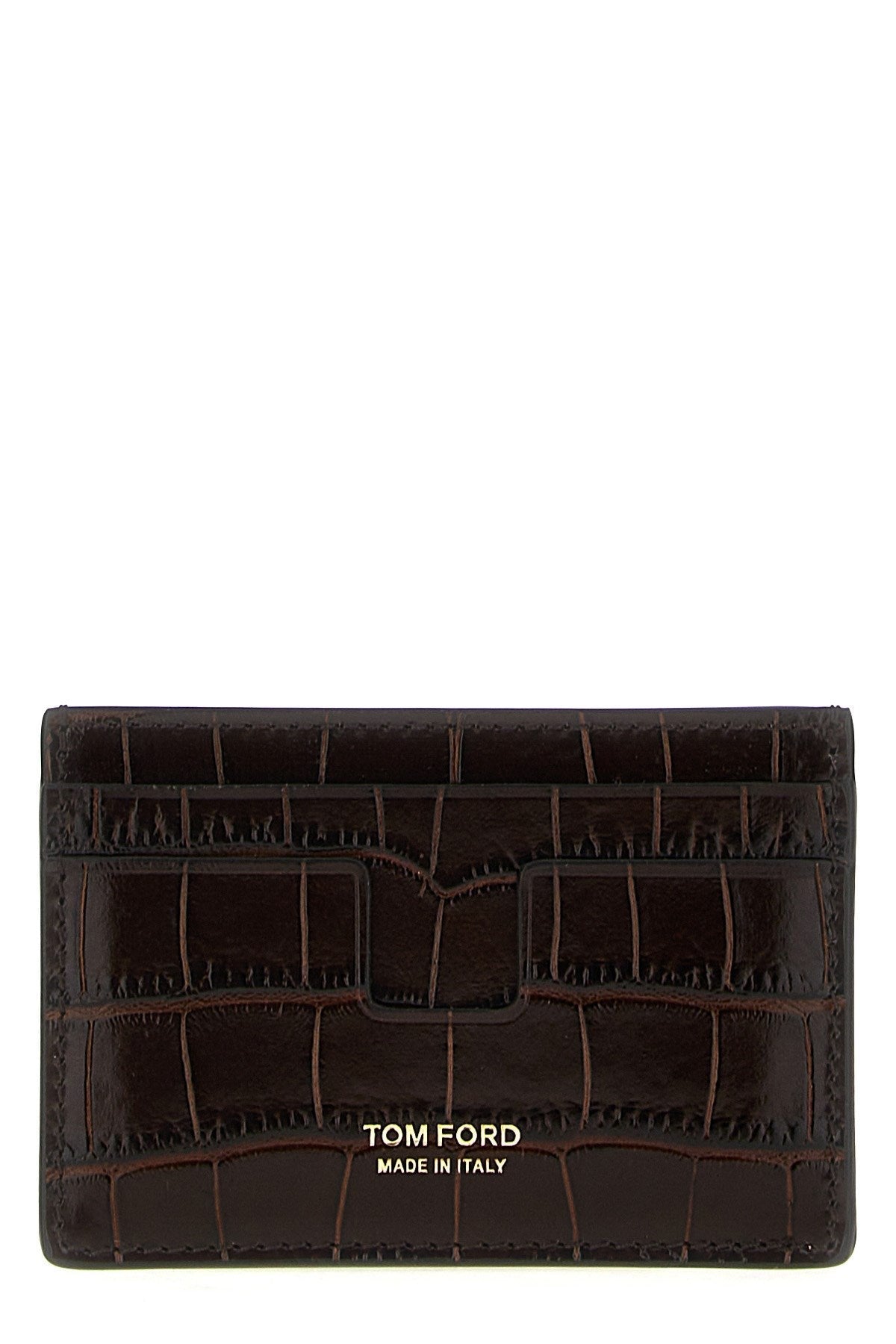 Tom Ford Men Croc Print Card Holder