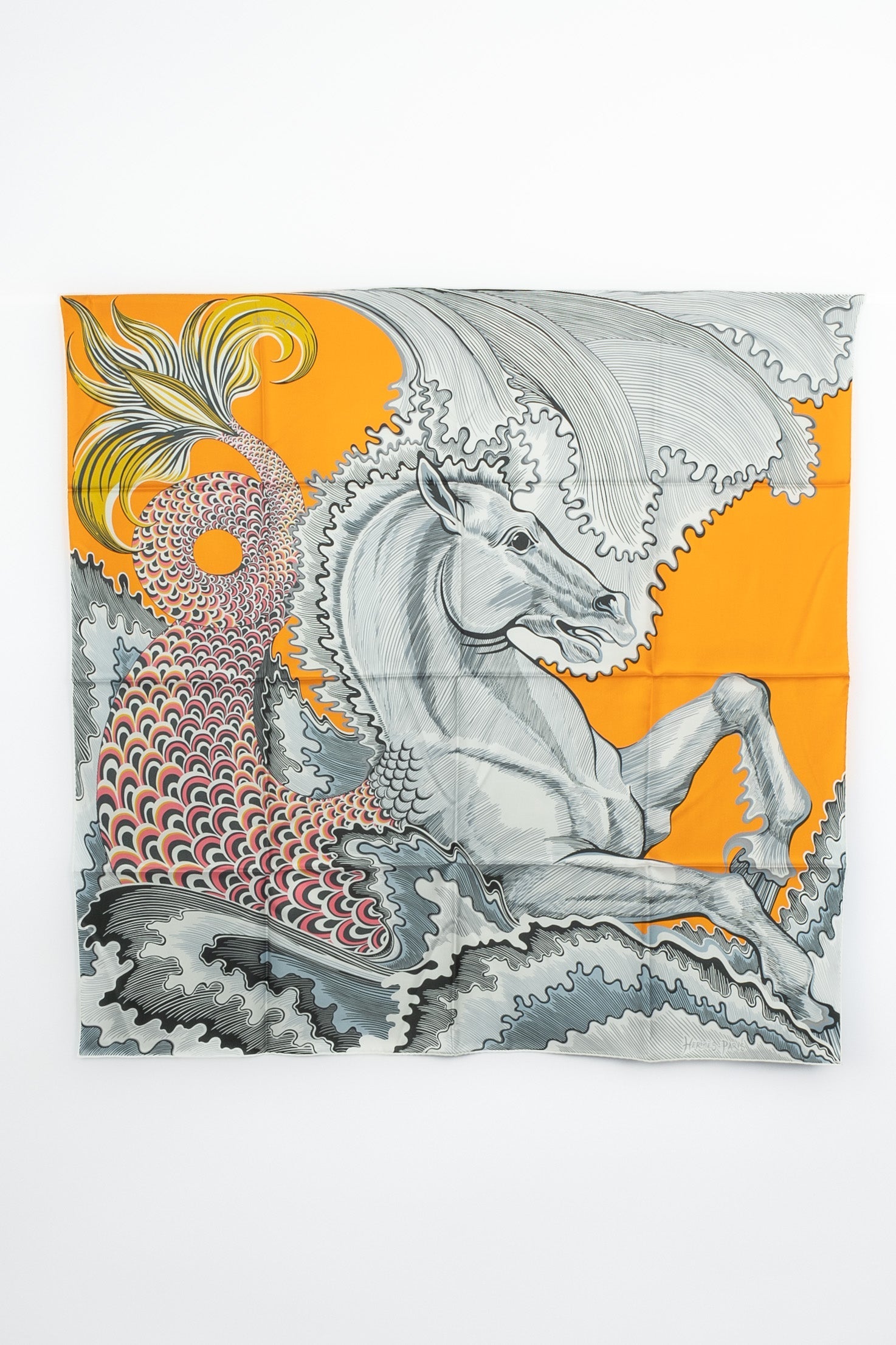 Foulard / carré "Cheval Sirène" Hermès