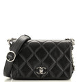 CHANEL Chain Rows Flap Bag Quilted Lambskin Small