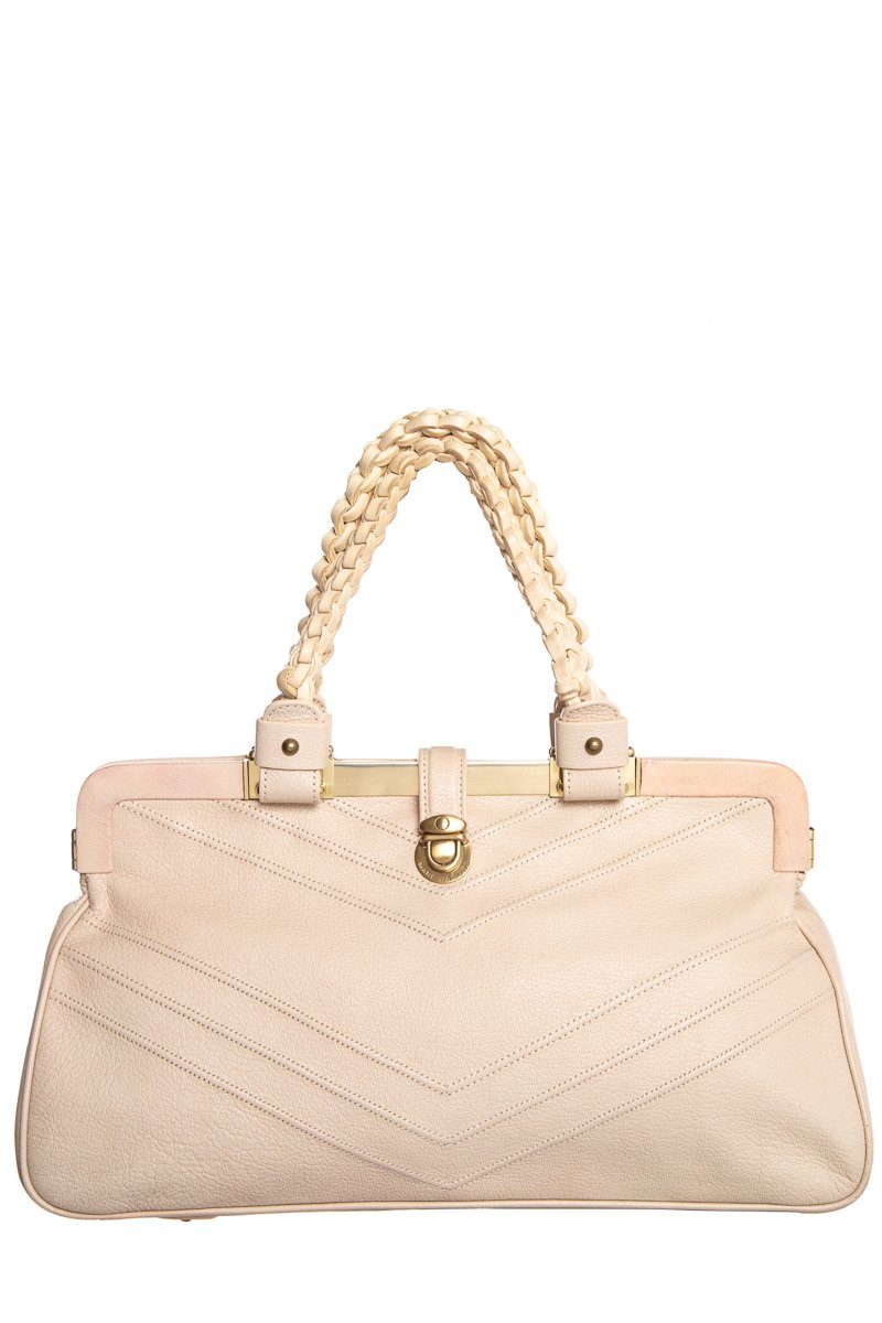 Marc Jacobs Cream Braided Handle Bag