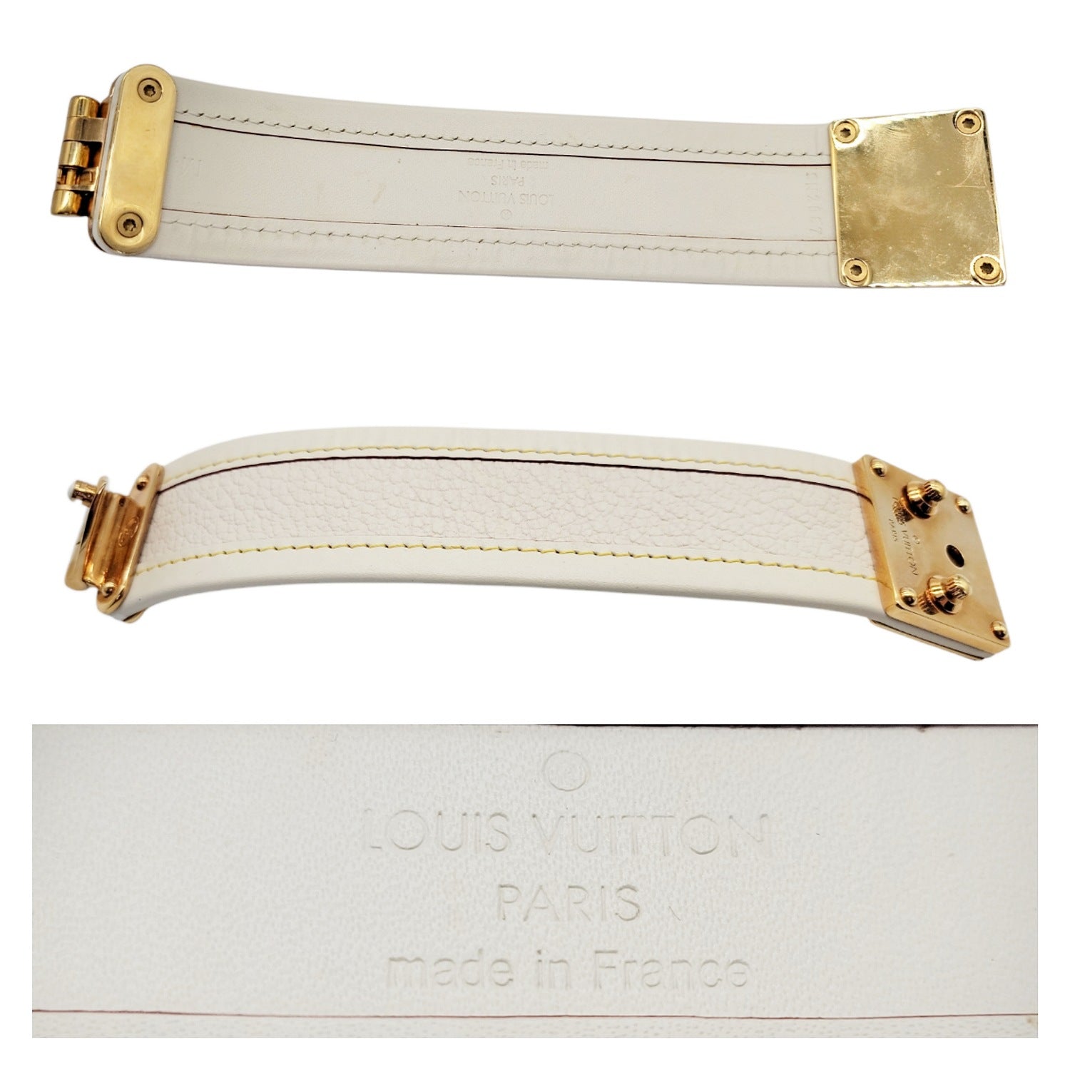 Louis Vuitton Suhali Serrure Wrap Bracelet