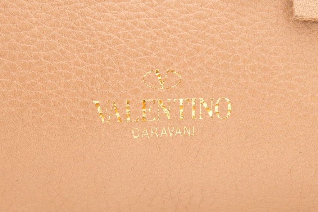 Valentino Garavani C ROCKEE Blush Fringe Rockstud Tote