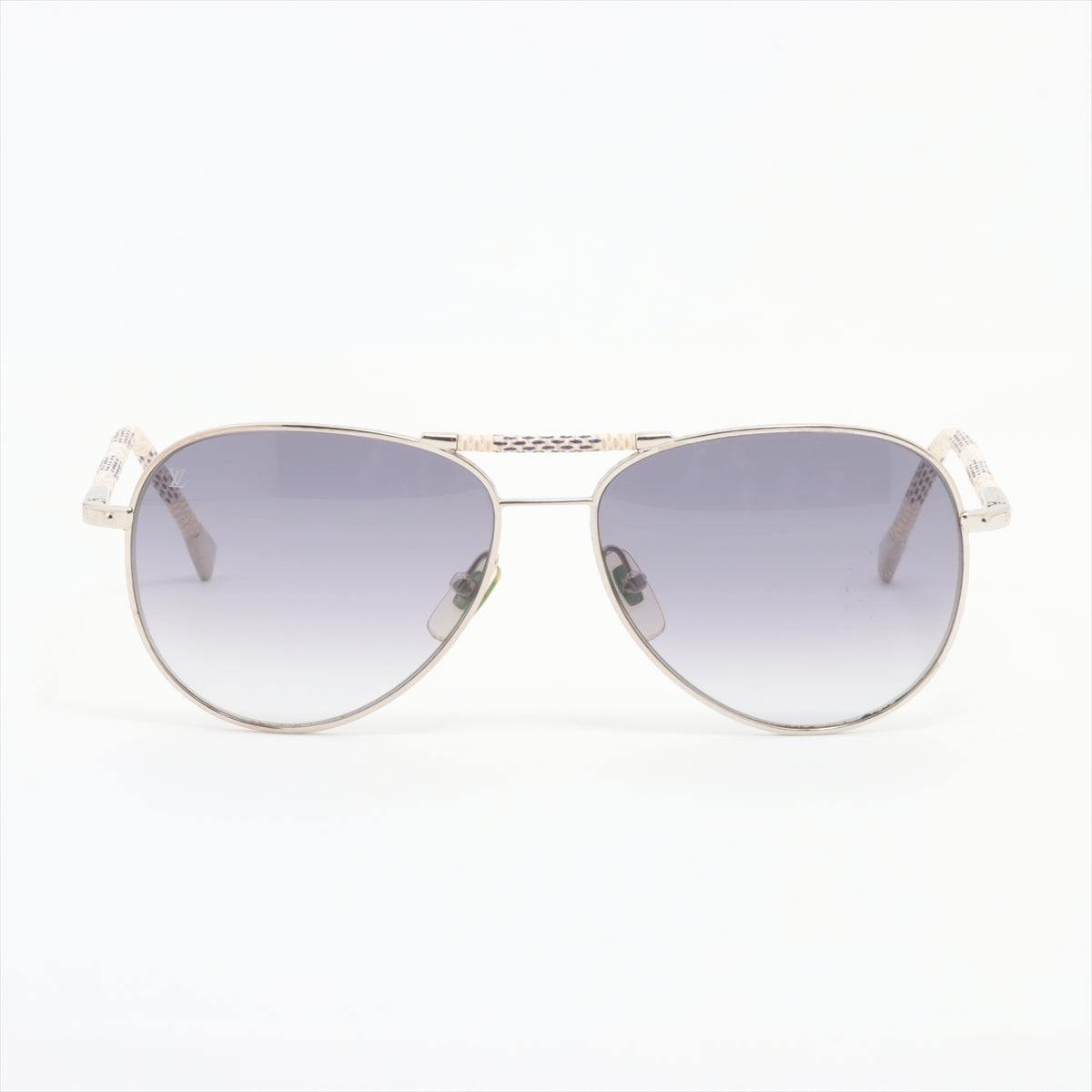 Louis Vuitton Z0203U Compilation Pilot Sun Glasses PVC x Metal Ivory 5815