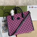Glami Small Tote Bag With Interlocking G In Pink And Blue Glami Canvas For Women 12in/31cm Glami