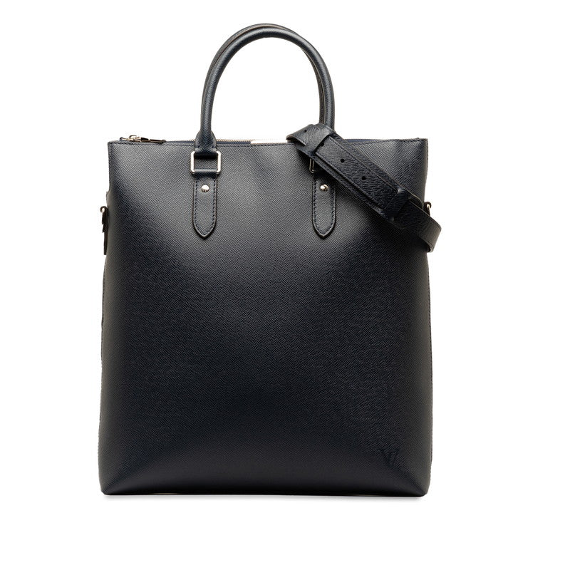 Louis Vuitton 2WAY M34428 Ocean Navy Leather  Taiga Antrotto Tote Bag 2WAY M34428 Ocean Navy Men's Leather Men's Louis Vuitton  Tote Bag