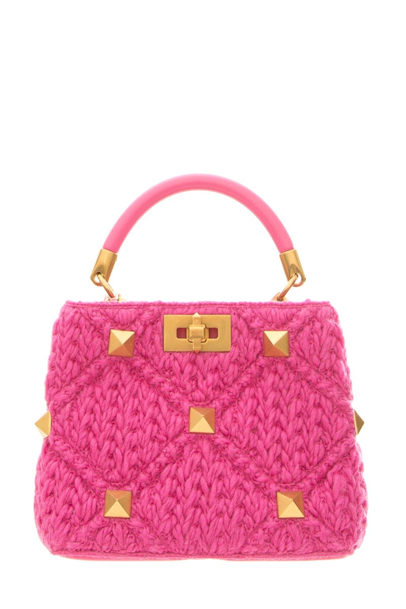 Valentino Pink Roman Stud Handbag NWT